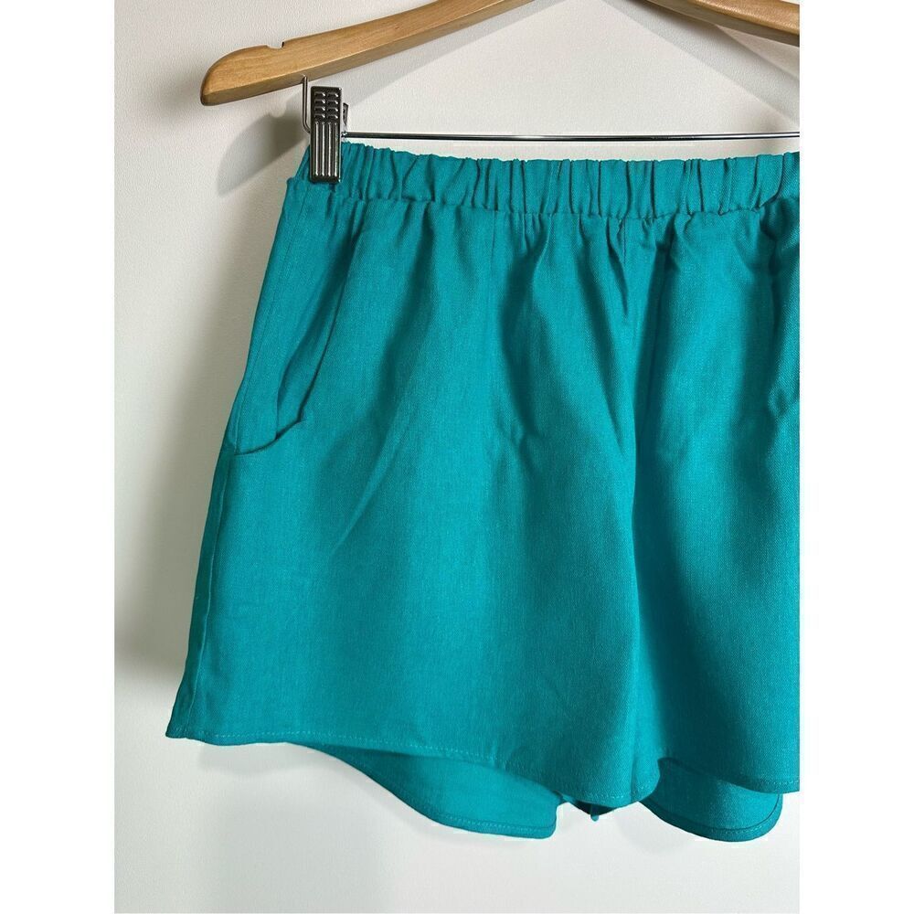 Teal Linen Short Set - Picture 8 of 8
